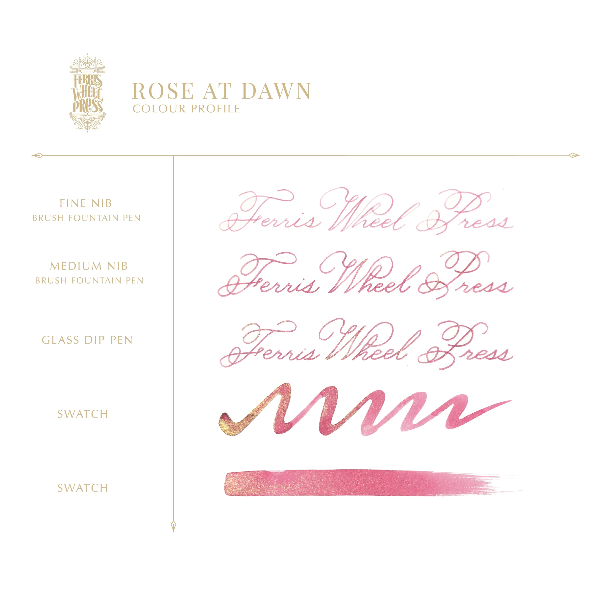 FERRIS WHEEL PRESS | Tintero Vidrio 38 ml - EVERYDAY SHIMMER Rose at Dawn - Imagen 3