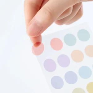HOBONICHI | Pegatinas Transparentes de Puntos - TSUKI no IRO: Dot (15mm)