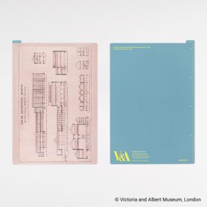 HOBONICHI | Plantilla de Escritura A5 - V&A Series: Pencil Board A5 (Architectural Drawing)