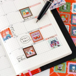 HOBONICHI | Pegatinas Decorativas - Yumi Kitagishi (Daily Life of White Cat)