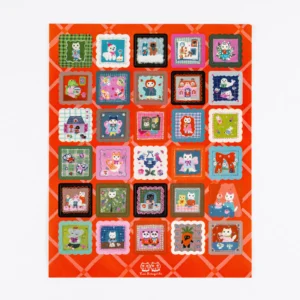 HOBONICHI | Pegatinas Decorativas - Yumi Kitagishi (Daily Life of White Cat)