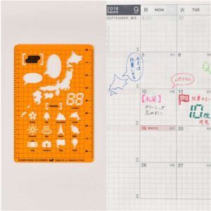 HOBONICHI | Plantilla de Dibujo - Stencil - Travel