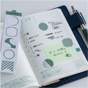 HOBONICHI | Pegatinas Marcapáginas con Estampación - TSUKI no IRO: Bookmark-Style Foil-Pressed Stickers
