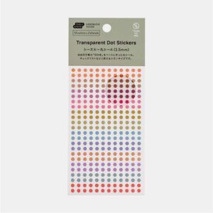 HOBONICHI | Pegatinas Transparentes de Puntos - TSUKI no IRO: Transparent Dot Stickers (3.5mm)