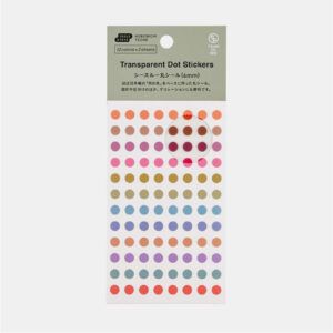 HOBONICHI | Pegatinas Transparentes de Puntos - TSUKI no IRO: Dot (6mm)