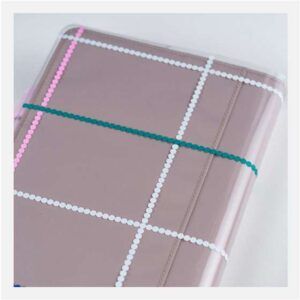 HOBONICHI | Funda Protectora Transparente A5 - COVER ON COVER A5 Yoshie Watanabe (Dotted Plaid)
