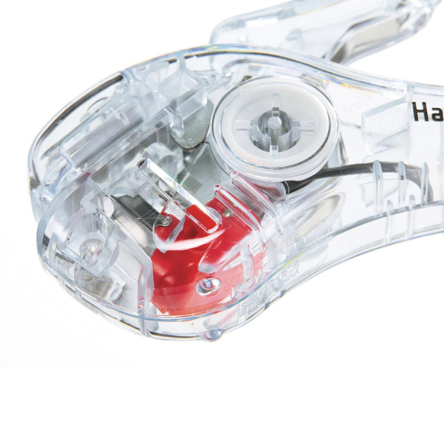 KOKUYO | Grapadora SIN Grapas HARINACS Compact - Transparent White - Imagen 6