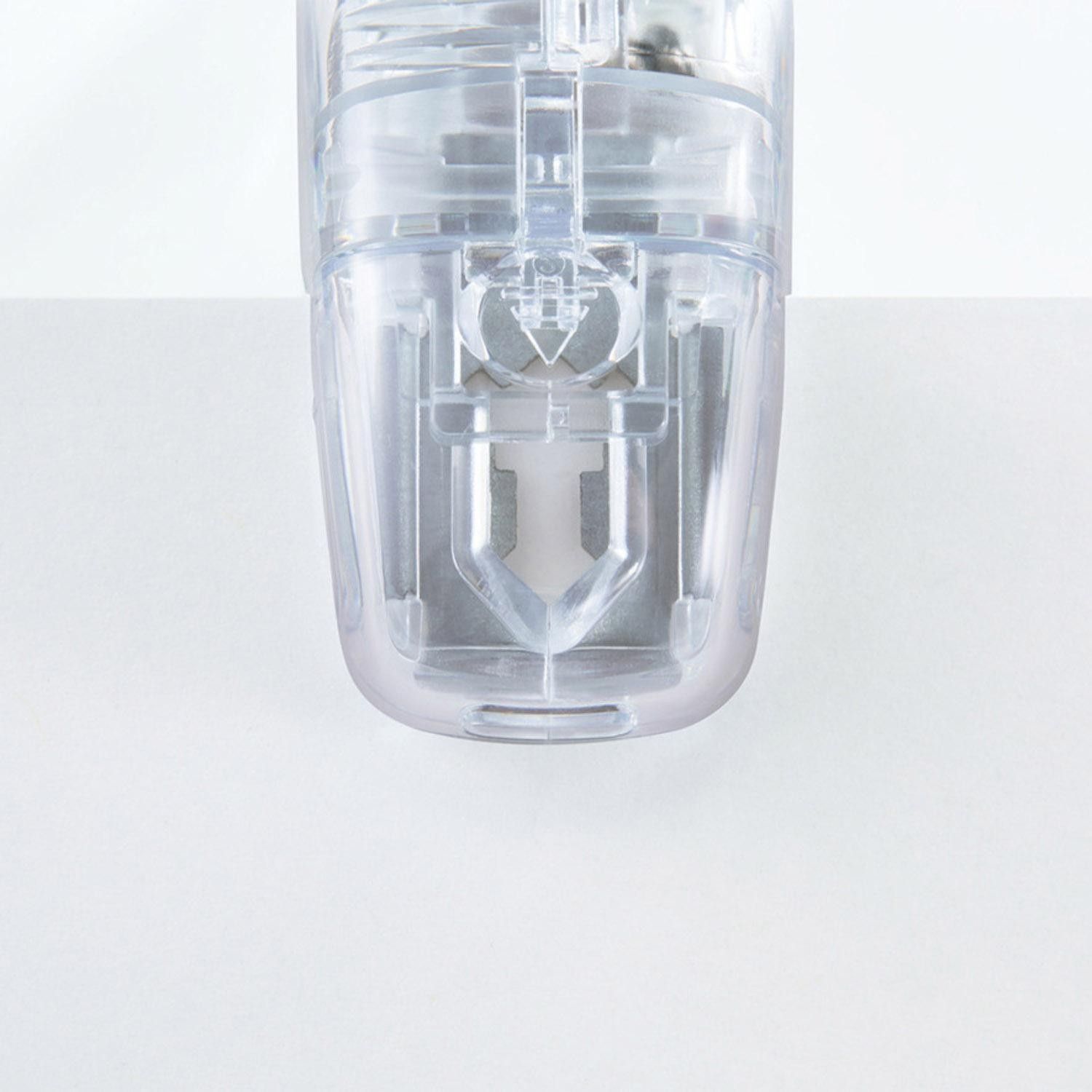 KOKUYO | Grapadora SIN Grapas HARINACS Compact - Transparent White - Imagen 4