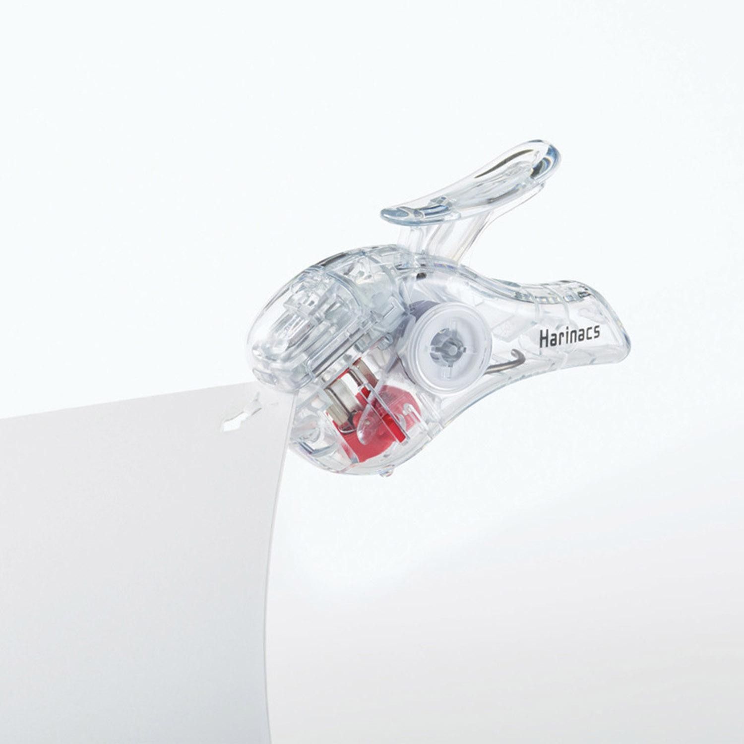 KOKUYO | Grapadora SIN Grapas HARINACS Compact - Transparent White - Imagen 3