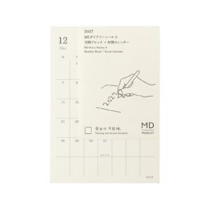 [PREVENTA] MD PRODUCT | Calendario 2027 Mensual Adhesivo S - Diary Sticker