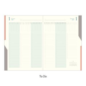 [PREVENTA] MIDORI | Agenda 2027 Mensual DOUBLE SCHEDULE To Do B6 - Light Blue