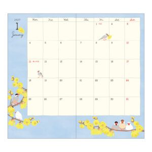 [PREVENTA] MIDORI | Agenda 2027 Mensual POCKET B6 Slim - Bird