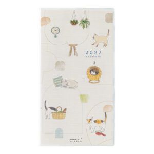 [PREVENTA] MIDORI | Agenda 2027 Mensual POCKET B6 Slim - Cat