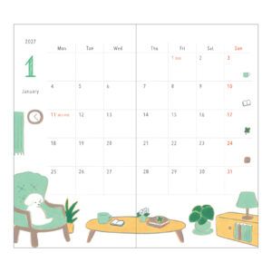 [PREVENTA] MIDORI | Agenda 2027 Mensual POCKET B6 Slim - Dog