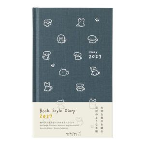 [PREVENTA] MIDORI | Agenda 2027 Semanal BOOK STYLE B6 - Dog Navy