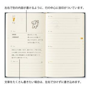 [PREVENTA] MIDORI | Agenda 2027 Semanal BOOK STYLE B6 - Dog Navy