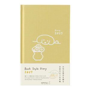 [PREVENTA] MIDORI | Agenda 2027 Semanal BOOK STYLE B6 - Dog Yellow