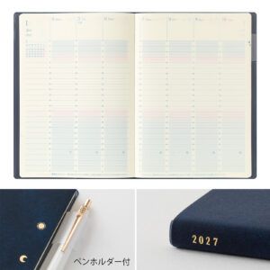 [PREVENTA] MIDORI | Agenda 2027 Semanal Vertical GRADATION B6 - Navy