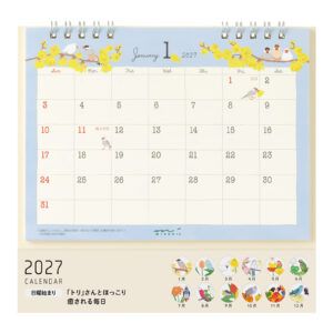 [PREVENTA] MIDORI | Calendario Sobremesa 2027 Ring M - Bird