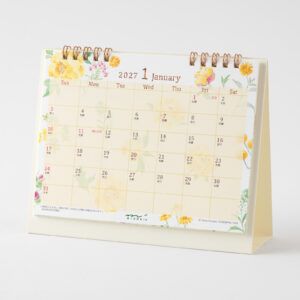 [PREVENTA] MIDORI | Calendario Sobremesa 2027 Ring M - Country Time Flower