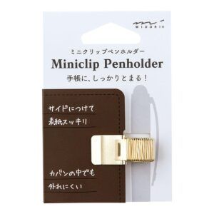 MIDORI | Pen Holder Pinza Miniclip - Dorado