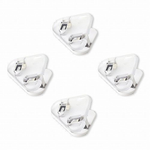 SONIC | Set 4 Clips transparentes KADO no CLIP - White
