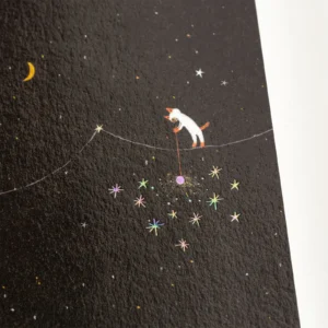 HOBONICHI | Cuaderno Cuadriculado A6 - Hiroko Kubota (Another night of falling star sparklers)