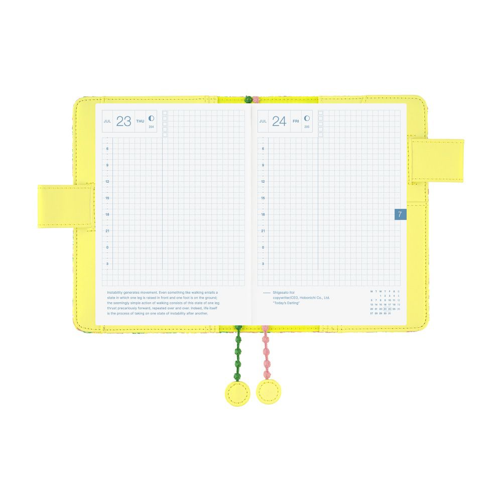 HOBONICHI | Funda COVER Original A6 - minä perhonen (skyful - Yellow) - Imagen 5