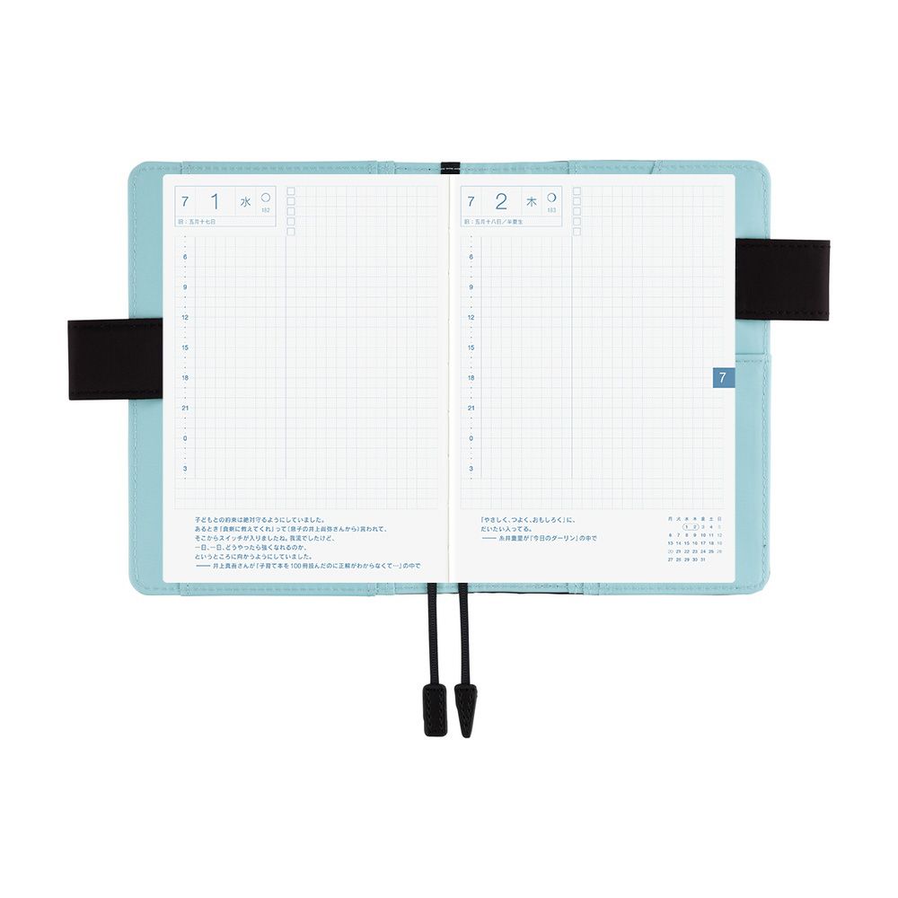HOBONICHI | Funda COVER Original A6 - Colors (Black x Clear Blue) - Imagen 9