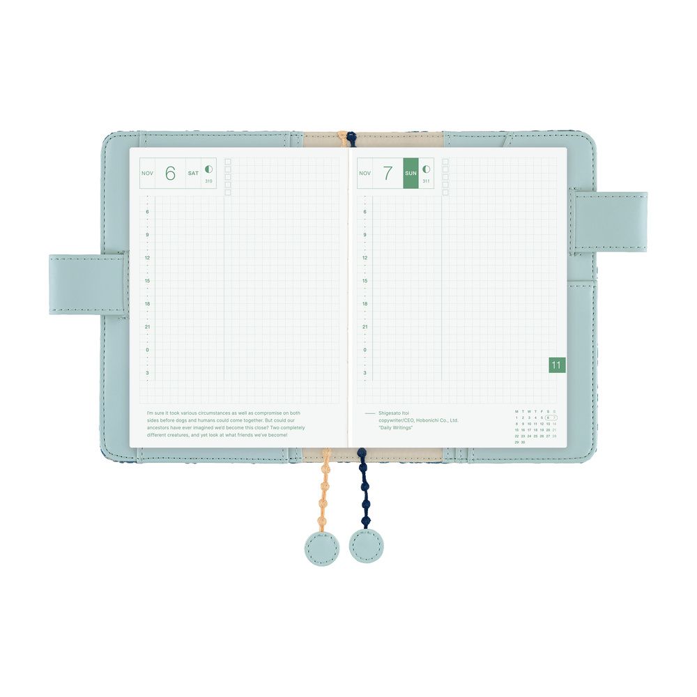 HOBONICHI | Funda COVER Original A6 - minä perhonen (felice - Blue) - Imagen 6