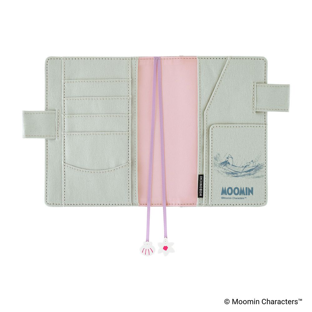 HOBONICHI | Funda COVER Original A6 - Moomin (My Yard - Pale Mint) - Imagen 4