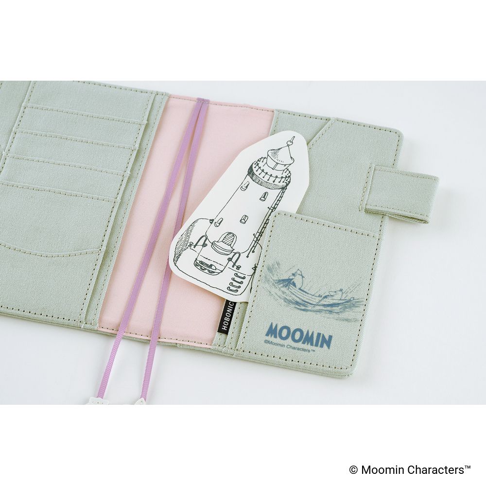 HOBONICHI | Funda COVER Original A6 - Moomin (My Yard - Pale Mint) - Imagen 7