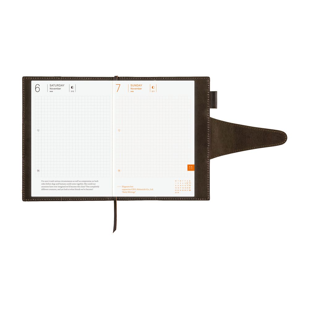 HOBONICHI | Funda COVER Original A6 - Arts&Science (Wax Coating Kip) - Imagen 9
