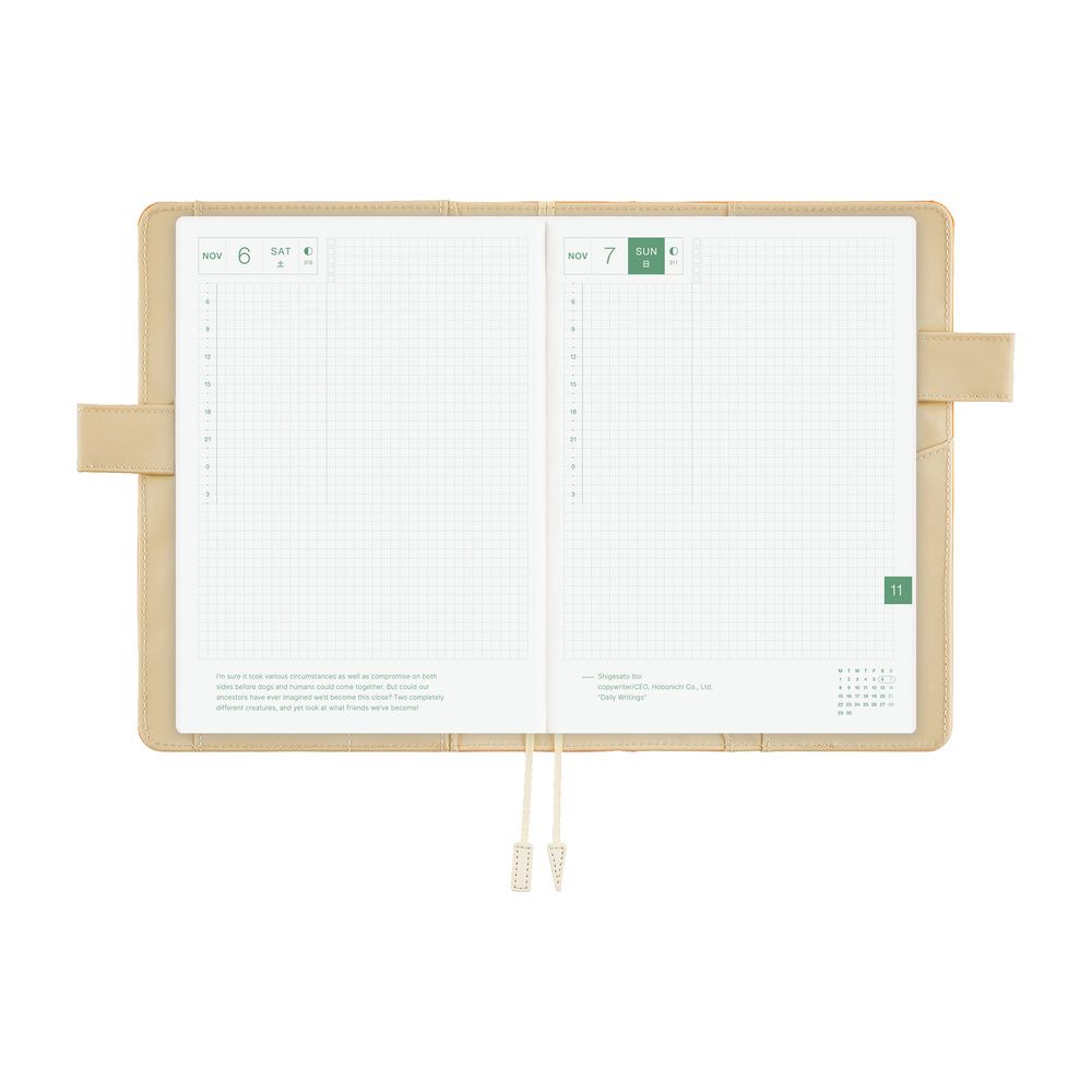 HOBONICHI | Funda COVER Cousin A5 - Colors (Mango Latte) - Imagen 6