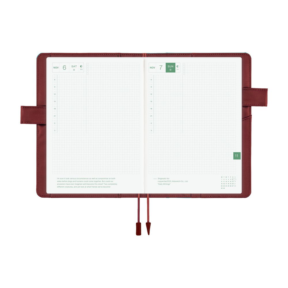 HOBONICHI | Funda COVER Cousin A5 - Colors (Misty Cedar) - Imagen 6