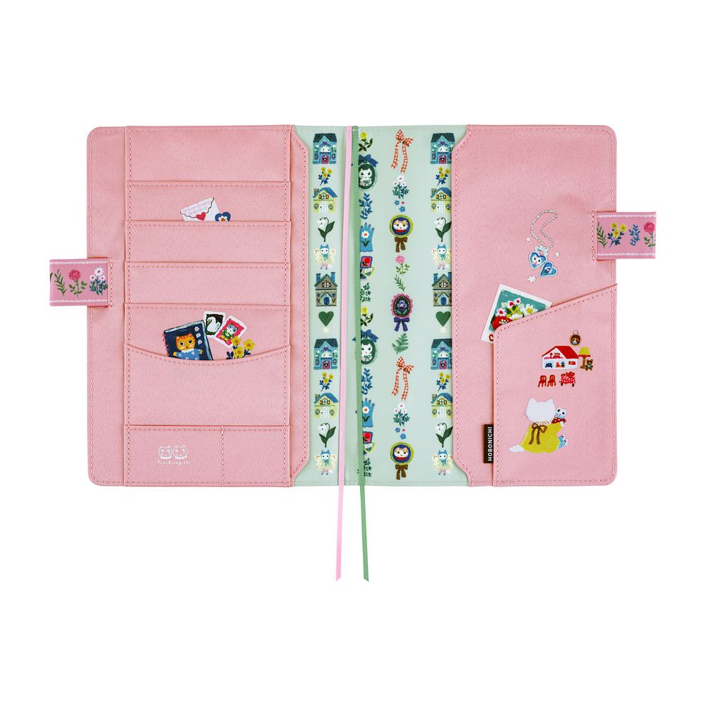HOBONICHI | Funda COVER Cousin A5 - Yumi Kitagishi (White Cat Village) - Imagen 4
