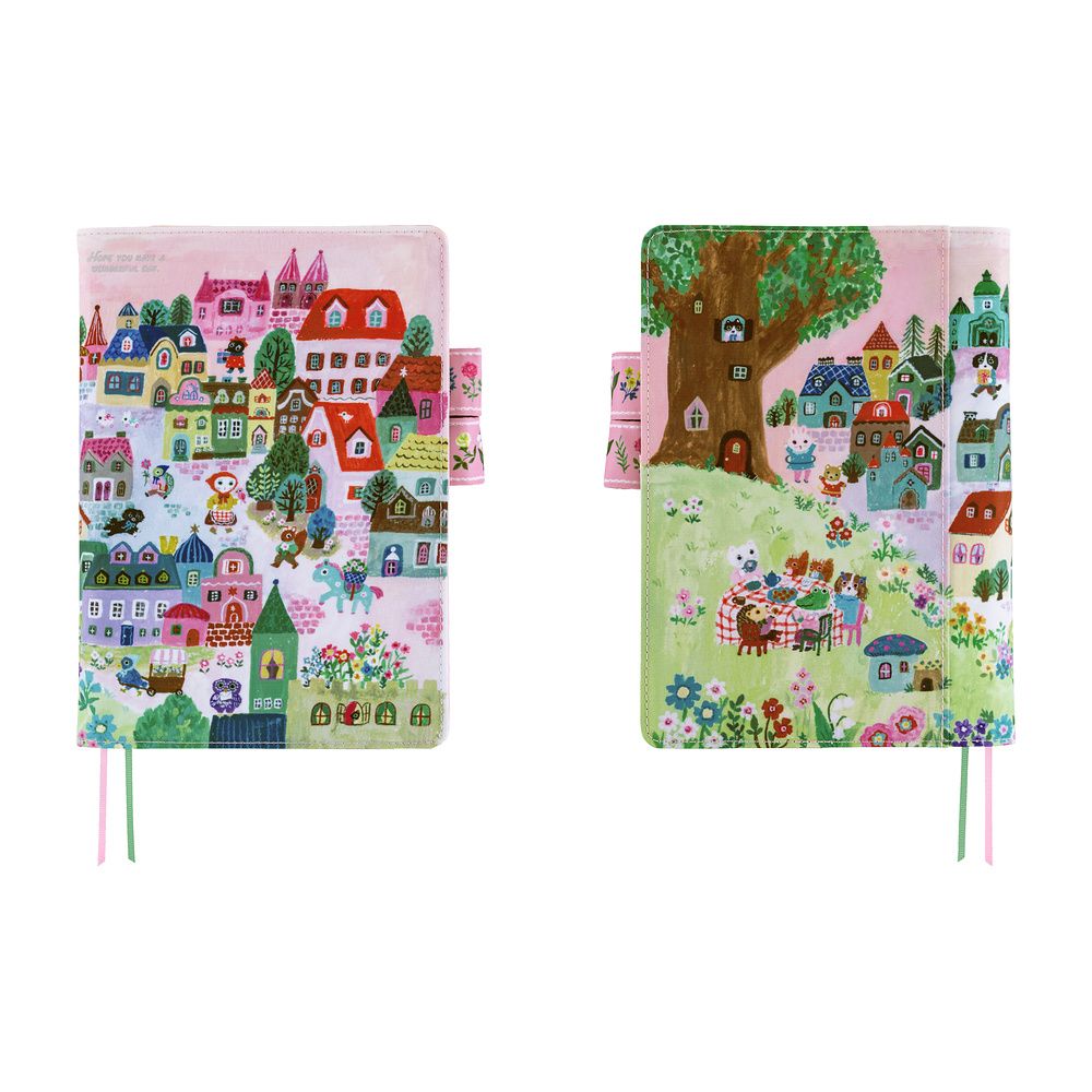 HOBONICHI | Funda COVER Cousin A5 - Yumi Kitagishi (White Cat Village) - Imagen 5