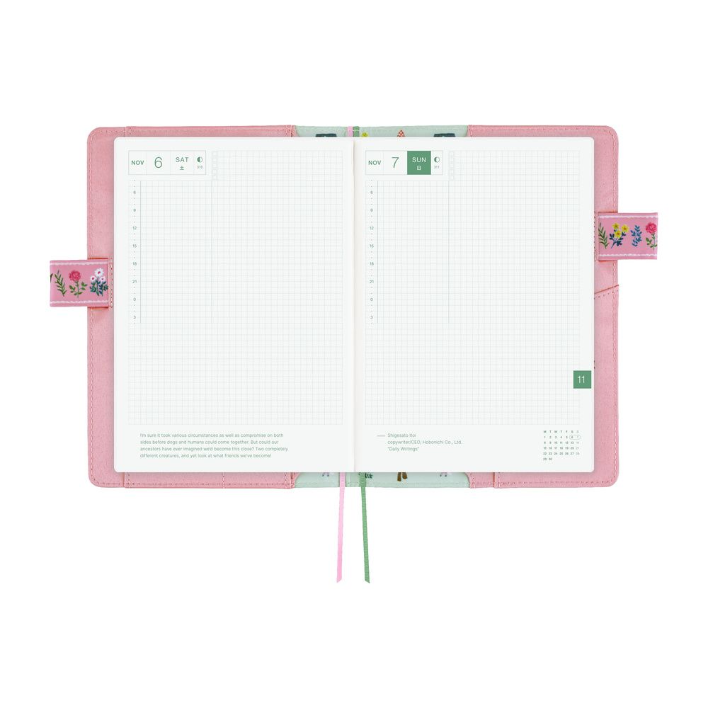 HOBONICHI | Funda COVER Cousin A5 - Yumi Kitagishi (White Cat Village) - Imagen 7