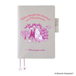 HOBONICHI | Funda COVER Cousin A5 - Moomin (My Yard - Pink Gray)