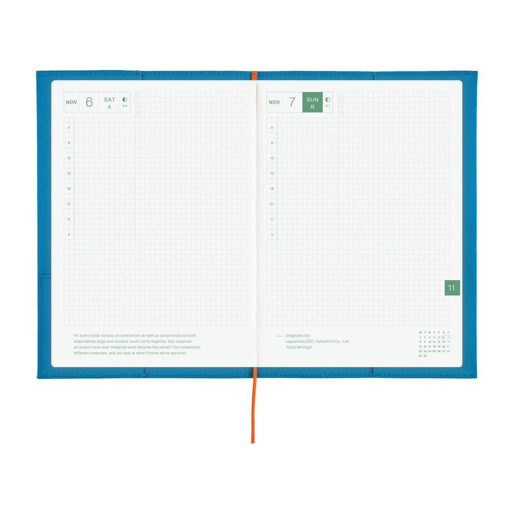 HOBONICHI | Funda COVER Cousin A5 - Folio (Ocean Blue) - Imagen 8