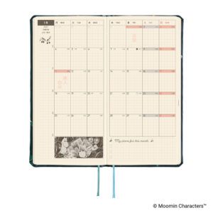 HOBONICHI | Agenda 2027 Semanal WEEKS B6 Slim - Moomin (A Day in the Life of Snufkin) JAP