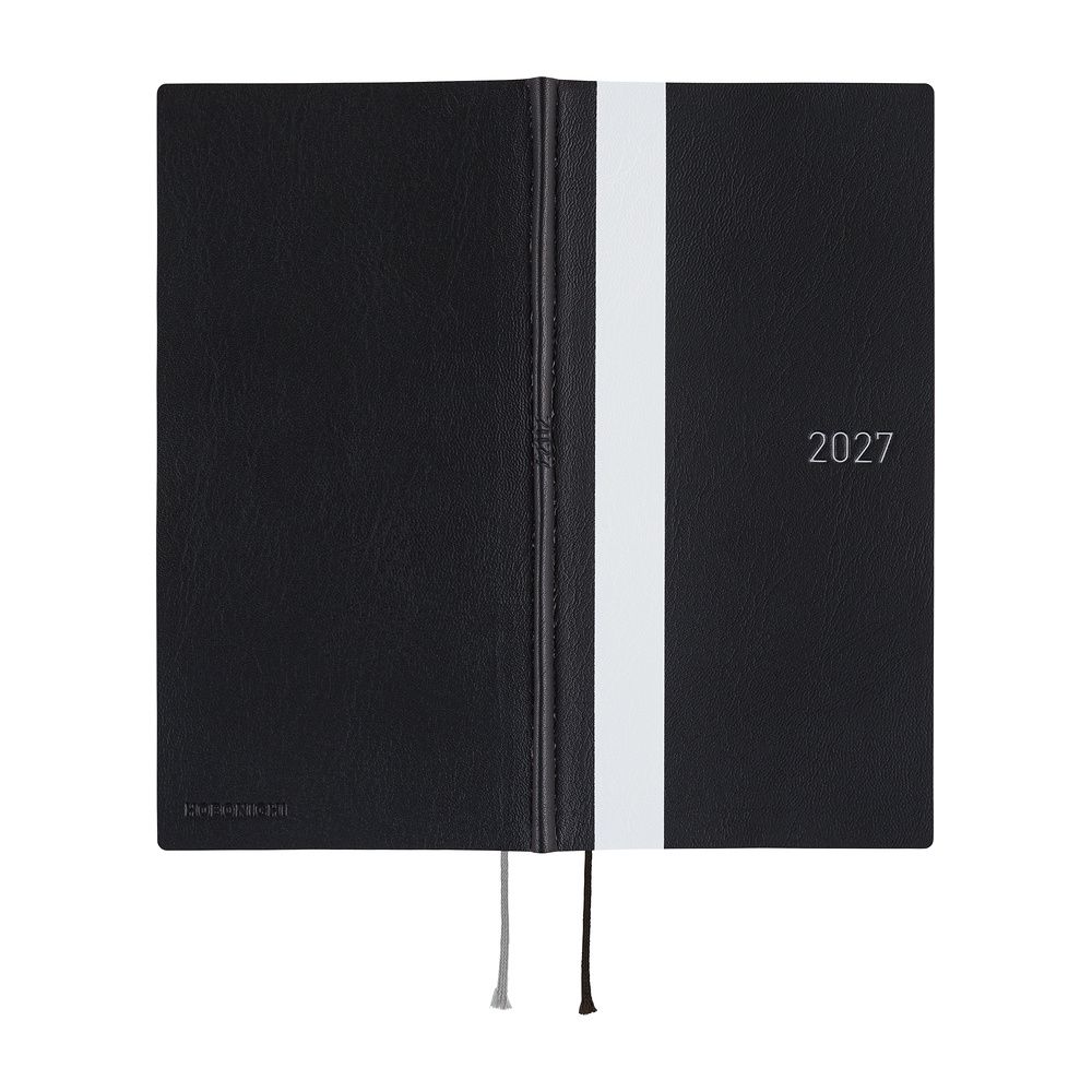 HOBONICHI | Agenda 2027 Semanal WEEKS B6 Slim - White Line (Black) ENG - Imagen 3