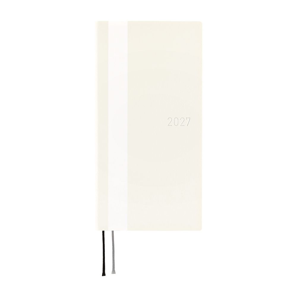 HOBONICHI | Agenda 2027 Semanal WEEKS B6 Slim - White Line (Ivory) ENG