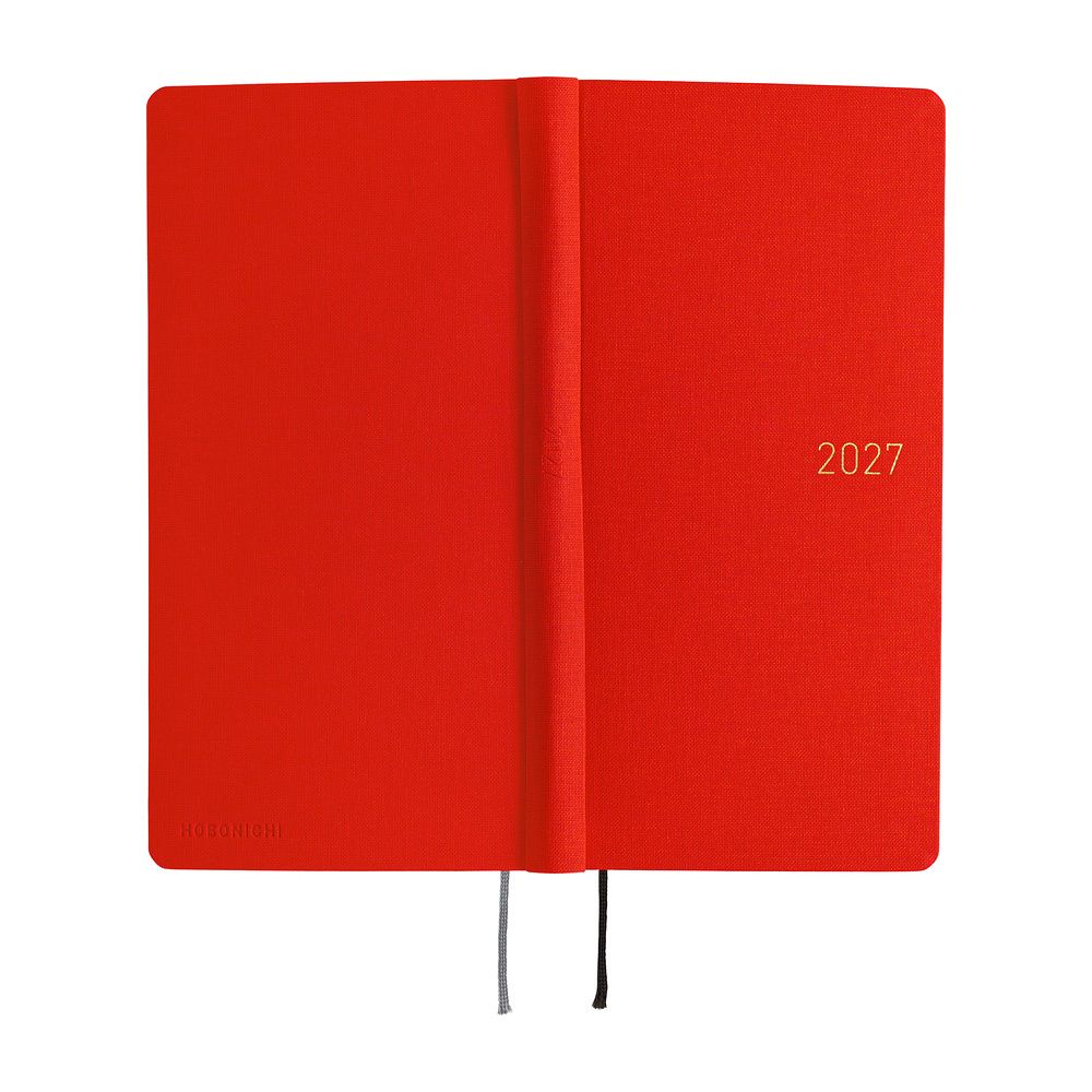 HOBONICHI | Agenda 2027 Semanal WEEKS B6 Slim - Colors (Poppy Red) ENG - Imagen 3