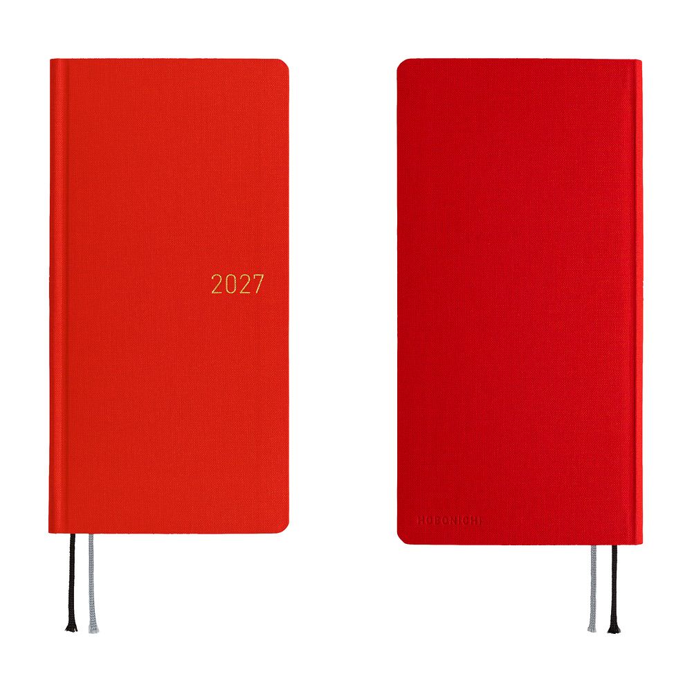 HOBONICHI | Agenda 2027 Semanal WEEKS B6 Slim - Colors (Poppy Red) ENG - Imagen 7