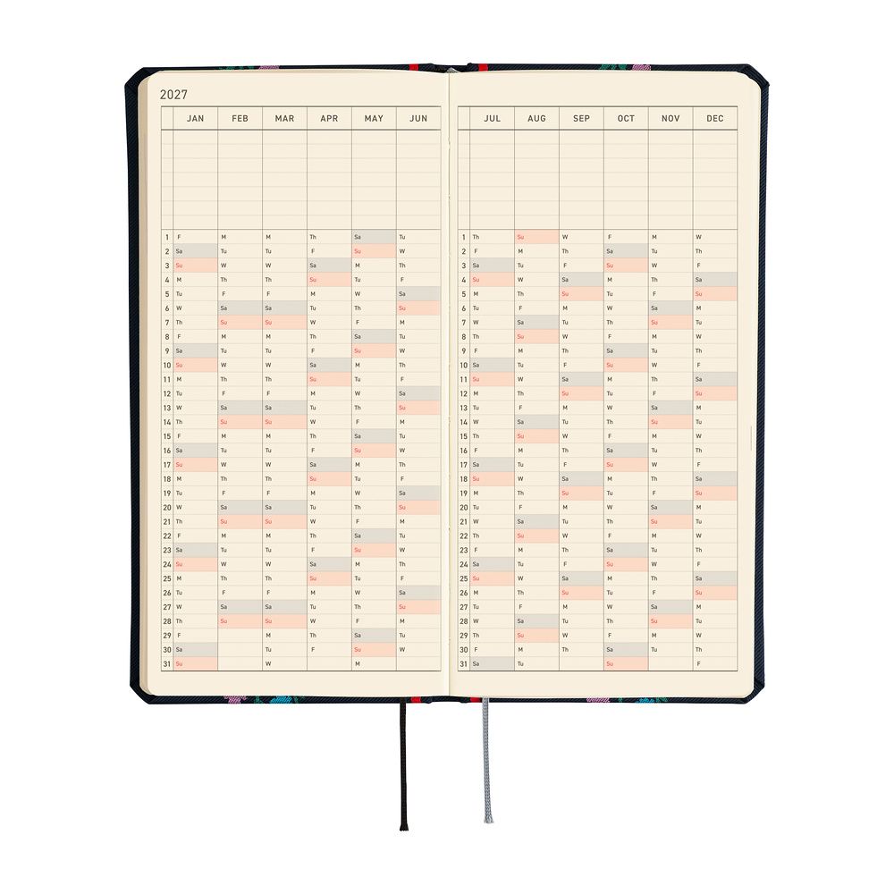 HOBONICHI | Agenda 2027 Semanal WEEKS B6 Slim - Yoshie Watanabe (Petit Bloom) ENG - Imagen 6