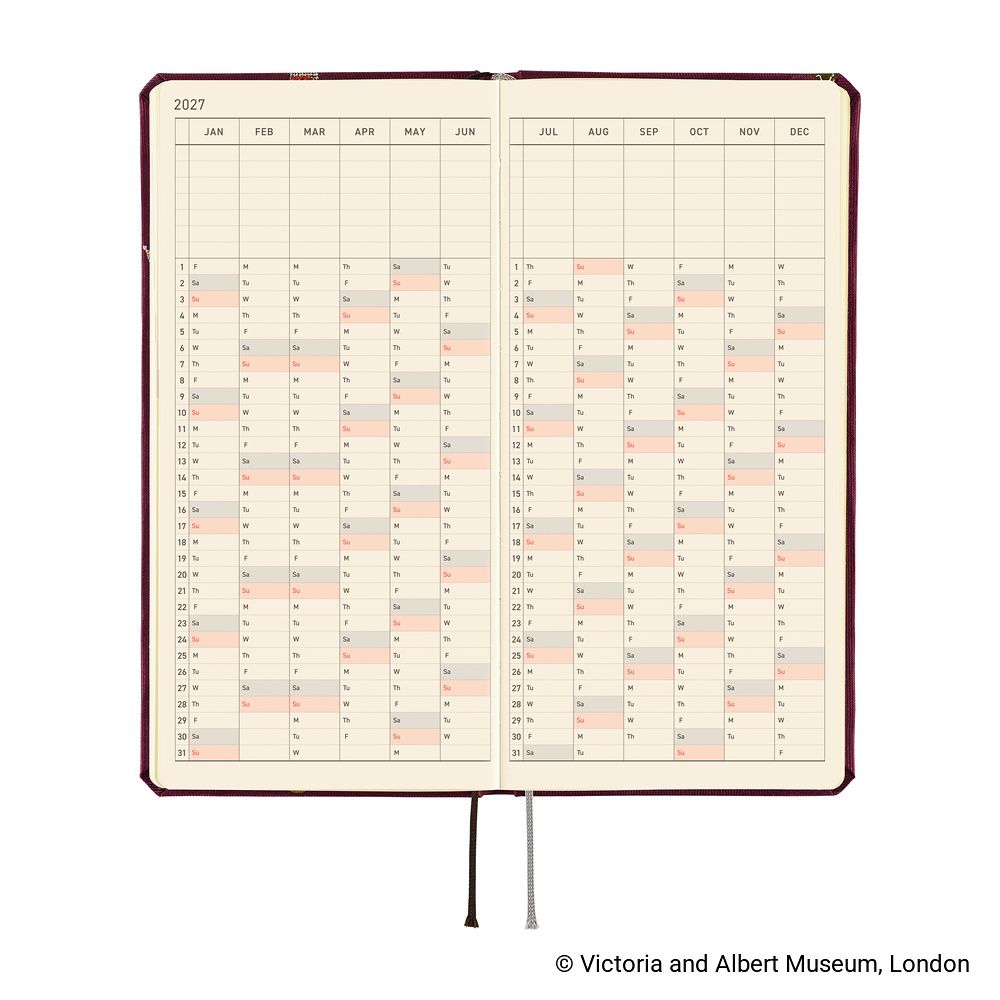 HOBONICHI | Agenda 2027 Semanal WEEKS B6 Slim - V&A Series (Welcome to the V&A) ENG - Imagen 6