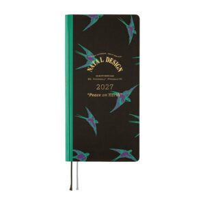 HOBONICHI | Agenda 2027 Semanal WEEKS B6 Slim - Natal Design (Lucky Swallow) ENG