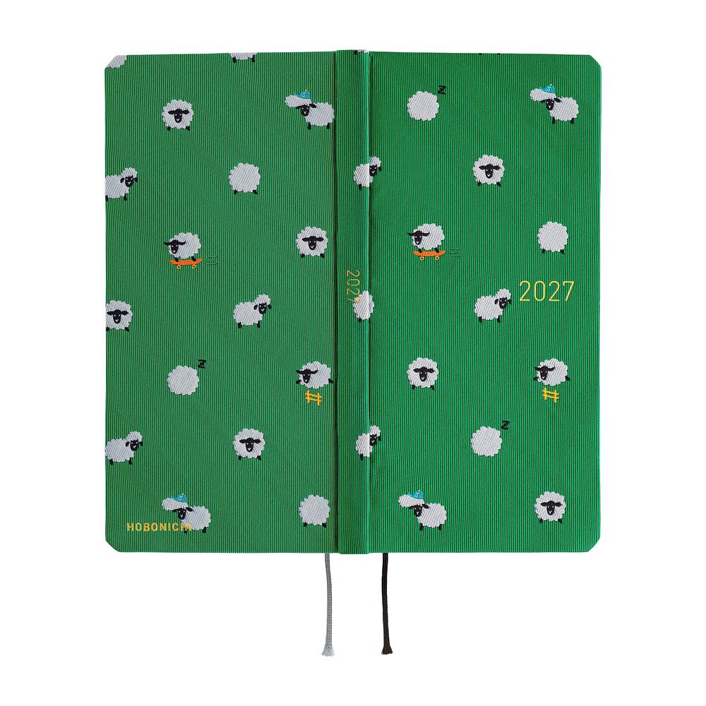 HOBONICHI | Agenda 2027 Semanal WEEKS B6 Slim - Bow & Tie (Sheep Sheep Sheep) ENG - Imagen 3
