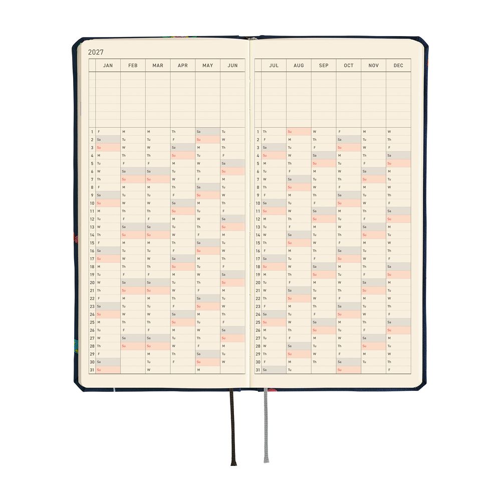 HOBONICHI | Agenda 2027 Semanal WEEKS B6 Slim - Bow & Tie (Candy Dream) ENG - Imagen 6